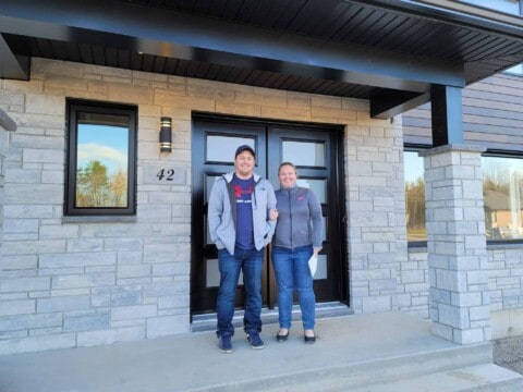 Andr&eacute;a Jinek et C&eacute;dric Renaud