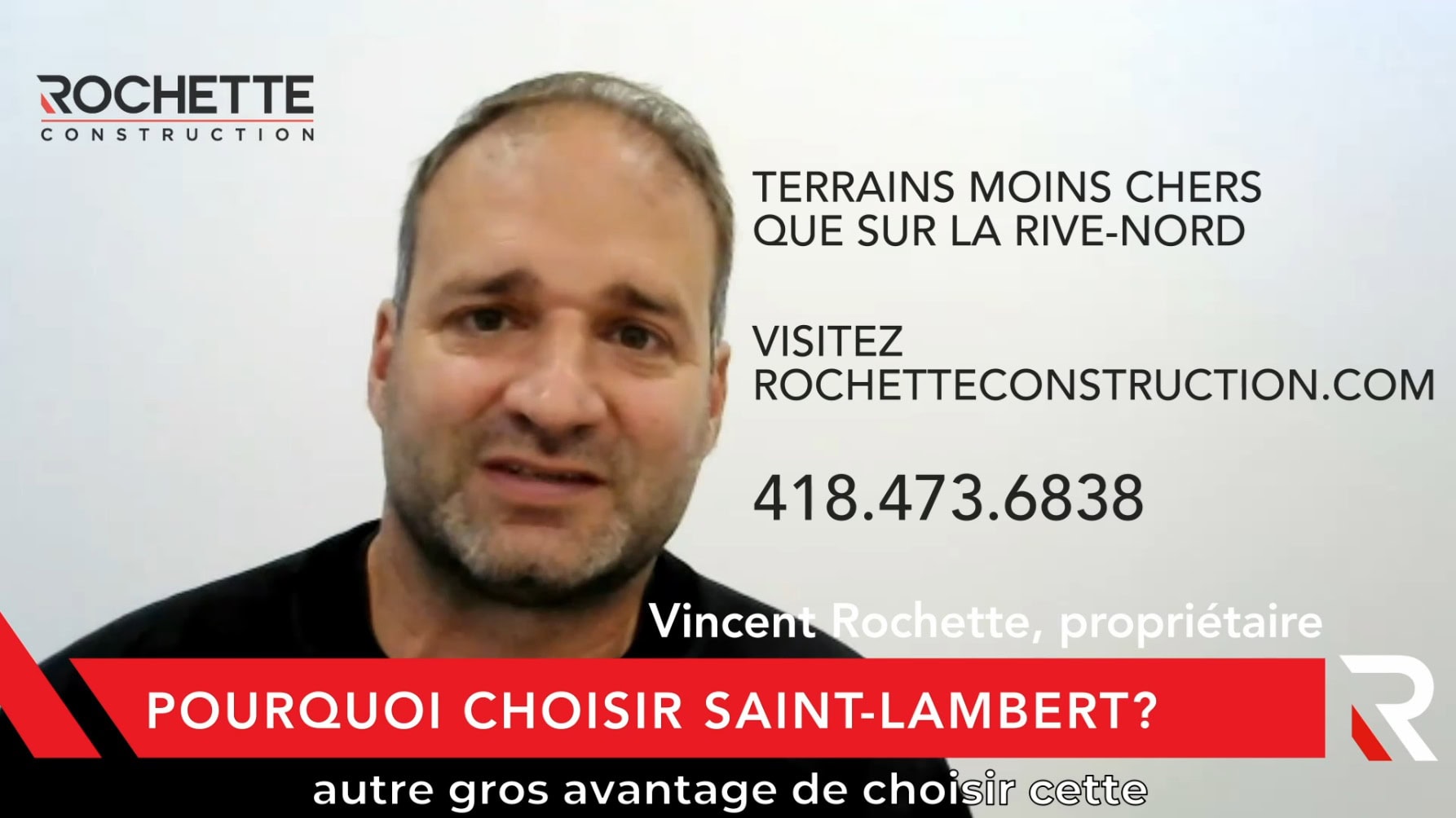 Vincent Rochette dévoile les raisons de se construire à Saint-Lambert