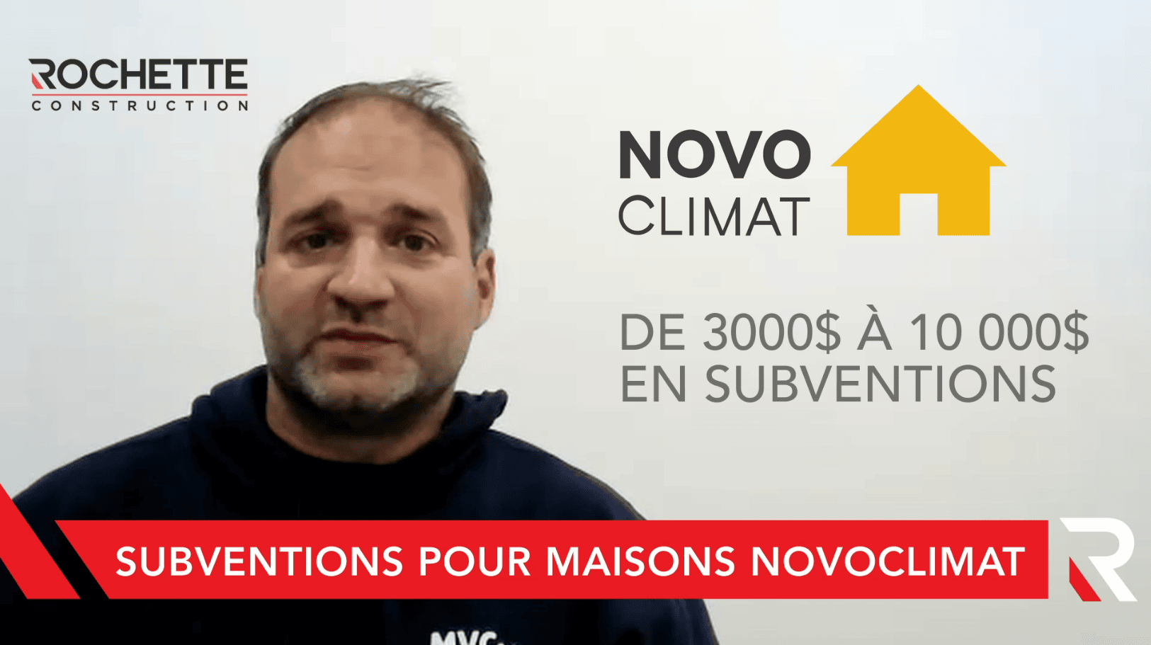 Vincent Rochette parle des subventions disponibles pour la construction de maisons certifiées Novoclimat sur la Rive-Sud de Québec